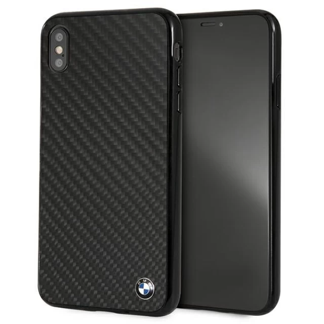 Чехол BMW для iPhone XS Max Siganture Carbon Black (BMHCI65MBC)