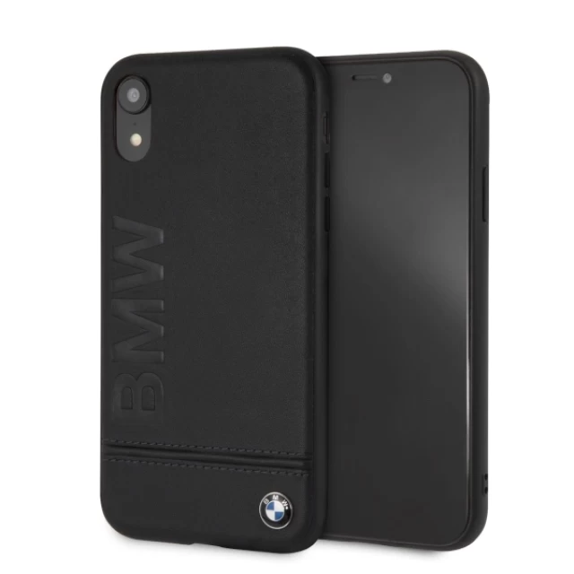 Чехол BMW для iPhone XR Signature Logo Imprint Black (BMHCI61LLSB)