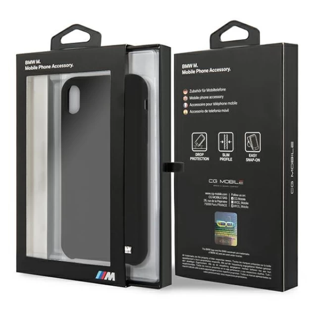 Чехол BMW для iPhone XR Silicone M Collection Black (BMHCI61MSILBK)
