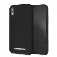 Чохол Karl Lagerfeld Silicone для iPhone XR Black (KLHCI61SLBKS)