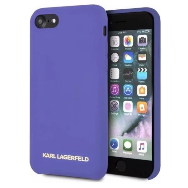 Чохол Karl Lagerfeld Silicone для iPhone SE 2020/8/7 Violet (KLHCI8SLVOG)