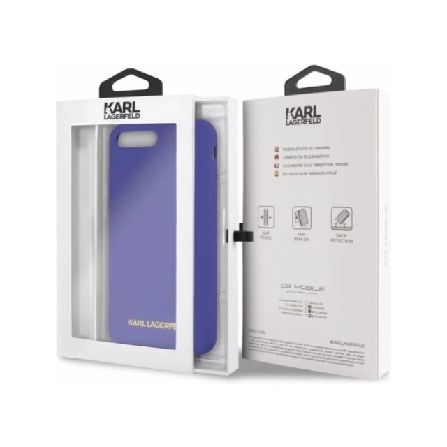 Чохол Karl Lagerfeld Silicone для iPhone 7 | 8 Plus Purple (KLHCI8LSLVOG)