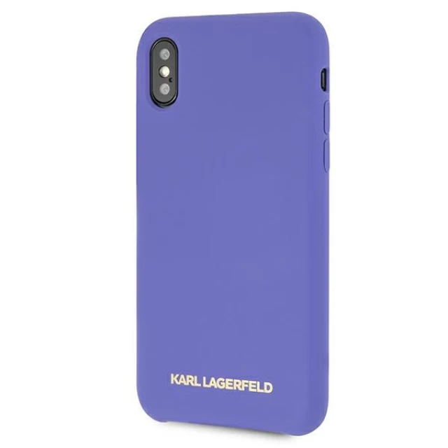 Чехол Karl Lagerfeld Silicone для iPhone X | XS Violet (KLHCPXSLVOG)