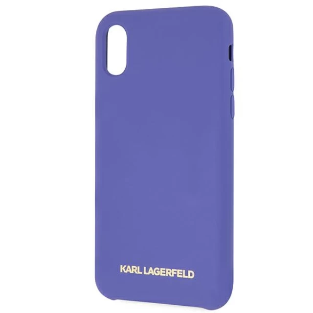 Чохол Karl Lagerfeld Silicone для iPhone X | XS Violet (KLHCPXSLVOG)