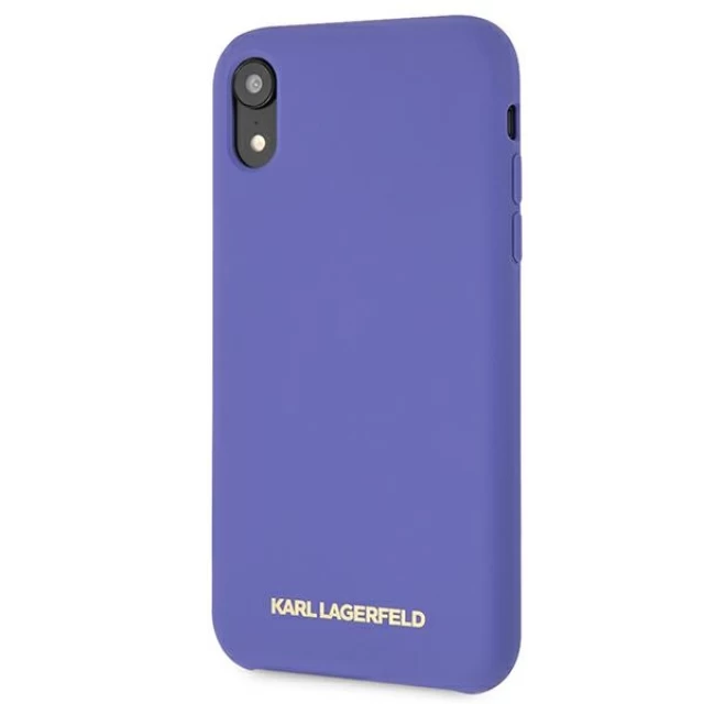 Чохол Karl Lagerfeld Silicone для iPhone XR Violet (KLHCI61SLVOG)