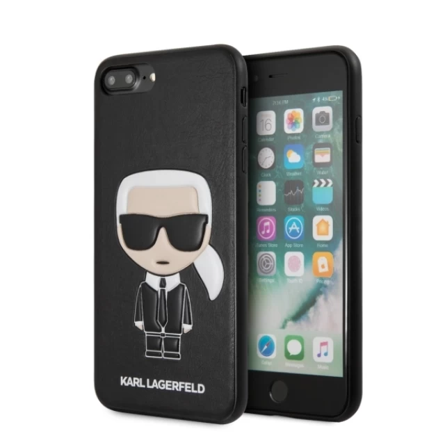 Чохол Karl Lagerfeld Iconic Karl Embossed для iPhone 7/8 Plus Black (KLHCI8LIKPUBK)