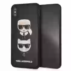 Чохол Karl Lagerfeld Karl & Choupette для iPhone XS Max Black (KLHCI65KICKC)