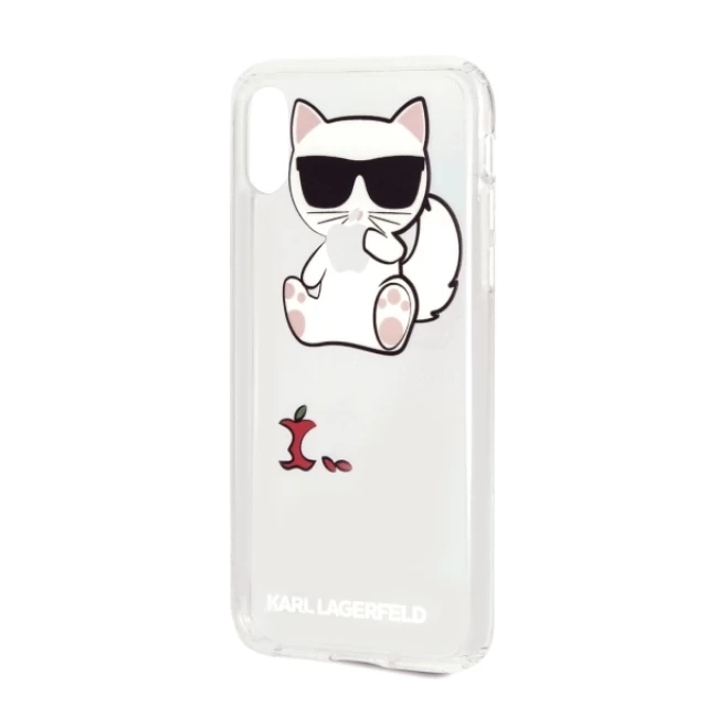 Чохол Karl Lagerfeld Choupette Fun для iPhone X | XS Transparent (KLHCPXCFA)