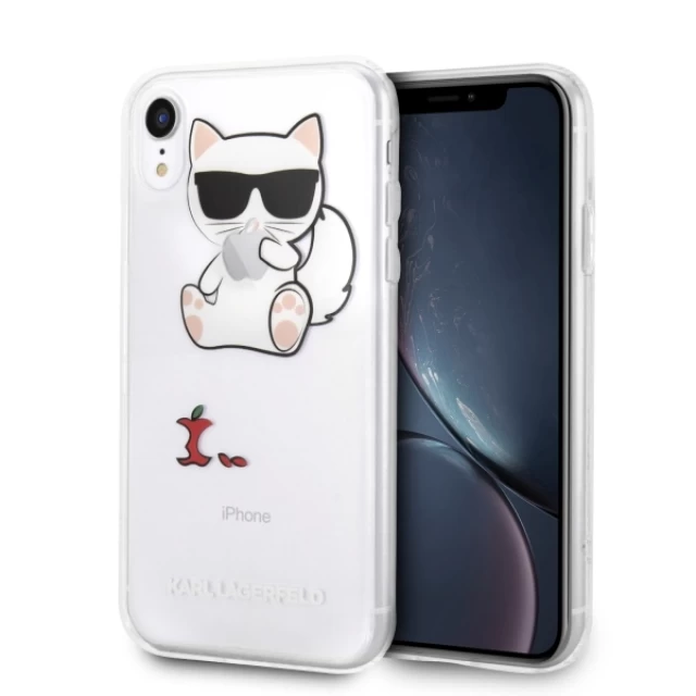 Чохол Karl Lagerfeld Choupette Fun для iPhone XR Transparent (KLHCI61CFA)