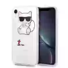 Чехол Karl Lagerfeld Choupette Fun для iPhone XR Transparent (KLHCI61CFA)