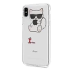 Чохол Karl Lagerfeld Choupette Fun для iPhone XS Max Transparent (KLHCI65CFA)