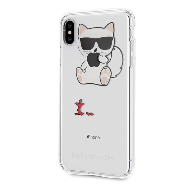 Чехол Karl Lagerfeld Choupette Fun для iPhone XS Max Transparent (KLHCI65CFA)