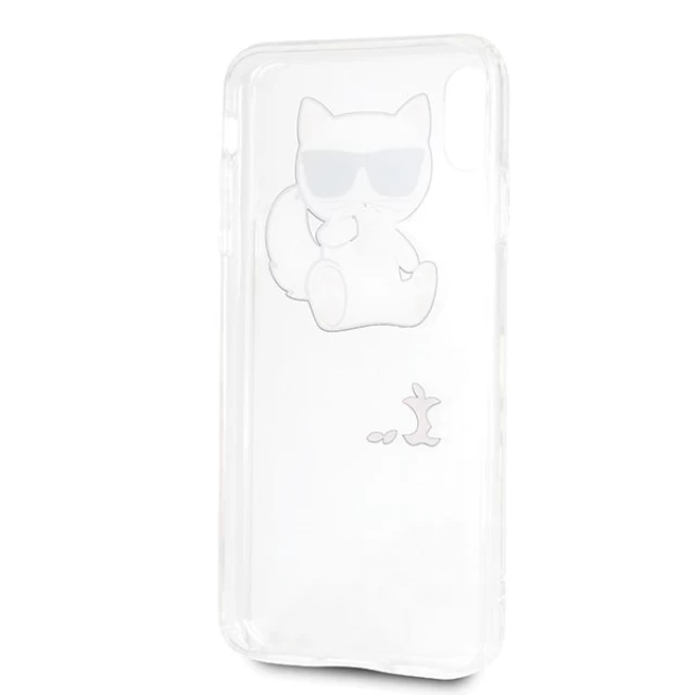 Чехол Karl Lagerfeld Choupette Fun для iPhone XS Max Transparent (KLHCI65CFA)