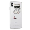 Чехол Karl Lagerfeld Choupette Fun для iPhone XS Max Transparent (KLHCI65CFA)