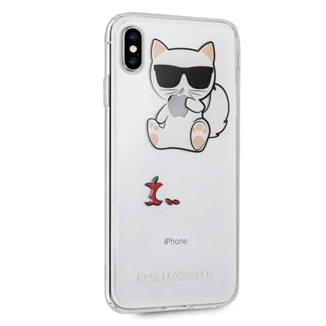 Чохол Karl Lagerfeld Choupette Fun для iPhone XS Max Transparent (KLHCI65CFA)