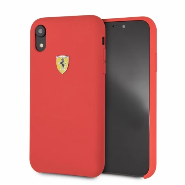 Чохол Ferrari для iPhone XR Silicone Red (FESSIHCI61RE)