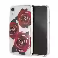 Чехол Guess Flower Desire Red Roses для iPhone XR Transparent (GUHCI61ROSTR)