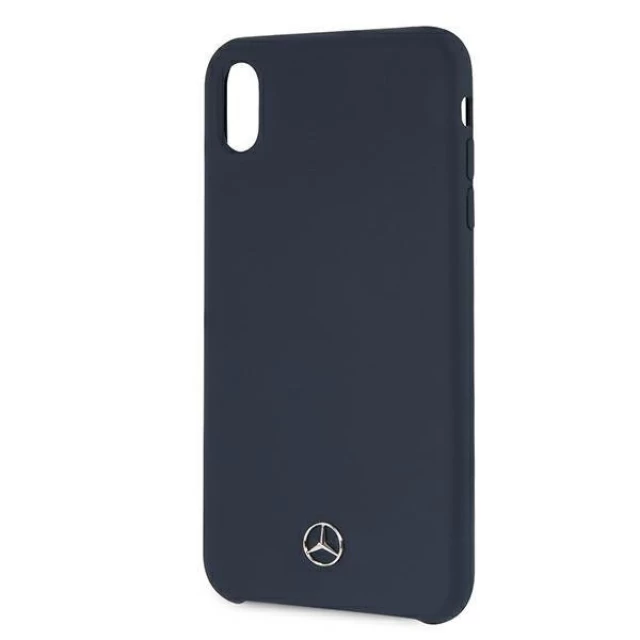 Чехол Mercedes для iPhone XS Max Silicone Line Blue (MEHCI65SILNA)