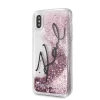 Чохол Karl Lagerfeld Signature Liquid Glitter Stars для iPhone X | XS Pink (KLHCPXTRKSIGPI)