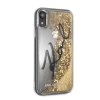 Чохол Karl Lagerfeld Signature Liquid Glitter Stars для iPhone XR Gold (KLHCI61TRKSIGGO)
