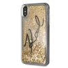 Чехол Karl Lagerfeld Signature Liquid Glitter Stars для iPhone XS Max Gold (KLHCI65TRKSIGGO)