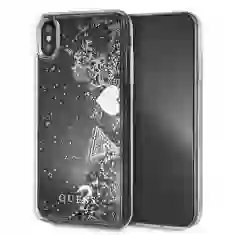 Чохол Guess Glitter Hearts для iPhone XS Max Silver (GUHCI65GLHFLSI)
