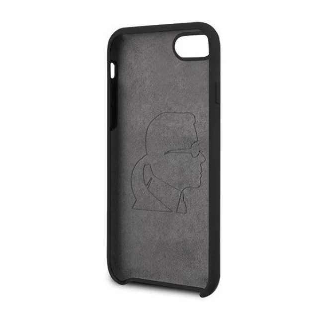 Чохол Karl Lagerfeld Silicone Iconic для iPhone SE 2020/8/7 Black (KLHCI8SLFKBK)