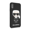 Чохол Karl Lagerfeld Silicone Iconic для iPhone X | XS Black (KLHCPXSLFKBK)