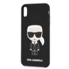 Чехол Karl Lagerfeld Silicone Iconic для iPhone XS Max Black (KLHCI65SLFKBK)