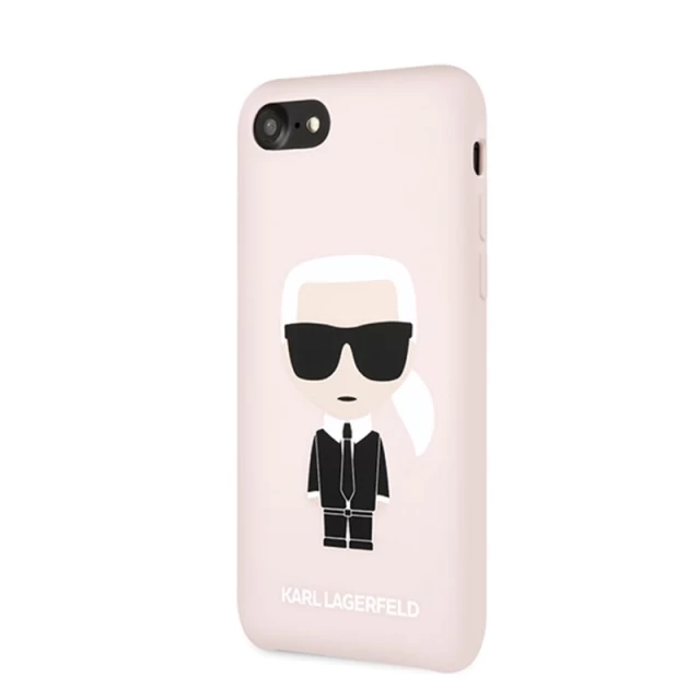 Чехол Karl Lagerfeld Silicone Ikonik для iPhone 8 | 7 | SE 2020 Light Pink (KLHCI8SLFKPI)
