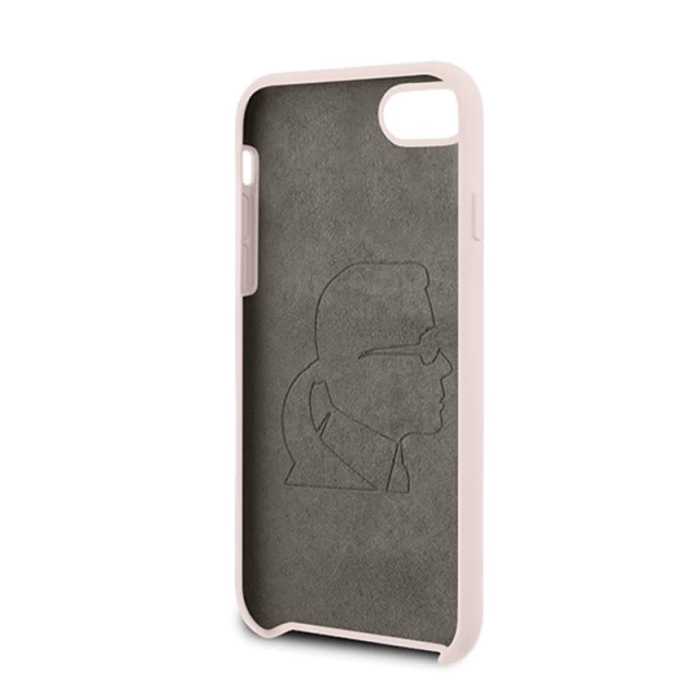 Чохол Karl Lagerfeld Silicone Ikonik для iPhone 8 | 7 | SE 2020 Light Pink (KLHCI8SLFKPI)
