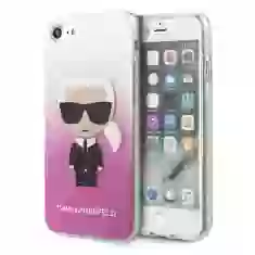 Чехол Karl Lagerfeld Gradient Ikonik Karl для iPhone SE 2022/SE 2020 | 8 | 7 Pink (KLHCI8TRDFKPI)