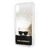 Чехол Karl Lagerfeld Liquid Glitter для iPhone XS Max Gold (KLHCI65CHPEEGO)