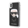 Чохол Karl Lagerfeld Iconic Glitter для iPhone X | XS Black (KLHCPXICGBK)