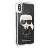 Чехол Karl Lagerfeld Iconic Glitter для iPhone X | XS Black (KLHCPXICGBK)