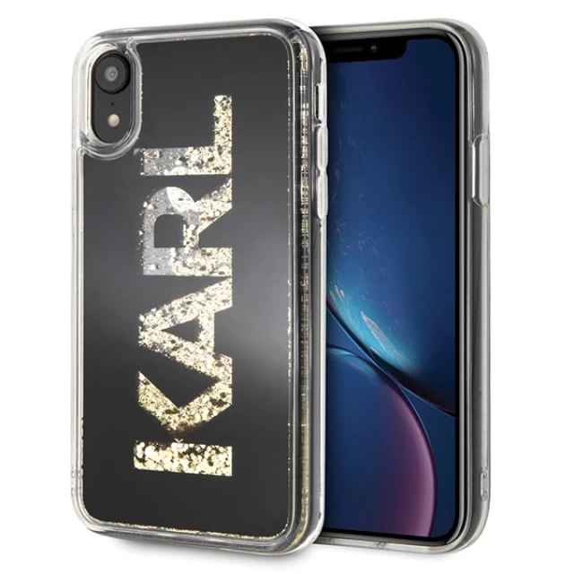 Чохол Karl Lagerfeld Karl Logo Glitter для iPhone XR Black (KLHCI61KAGBK)