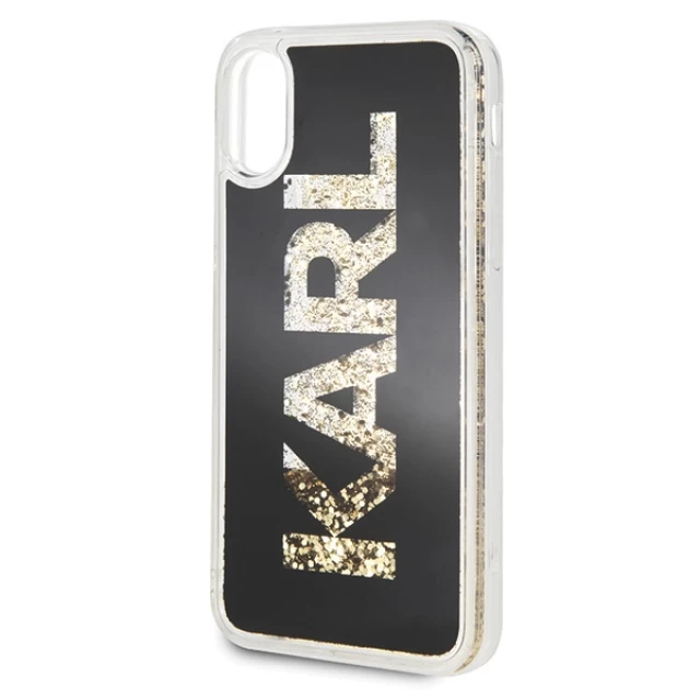 Чохол Karl Lagerfeld Karl Logo Glitter для iPhone XR Black (KLHCI61KAGBK)