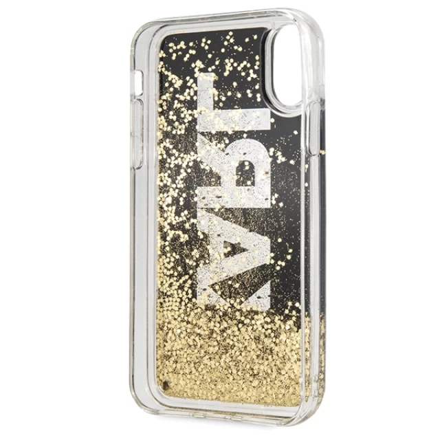 Чохол Karl Lagerfeld Karl Logo Glitter для iPhone XR Black (KLHCI61KAGBK)