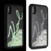 Чохол Karl Lagerfeld Glitter Signature Glow in the Dark для iPhone X | XS Black (KLHCPXPH2IR)