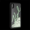 Чохол Karl Lagerfeld Glitter Signature Glow in the Dark для iPhone X | XS Black (KLHCPXPH2IR)