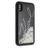 Чохол Karl Lagerfeld Glitter Signature Glow in the Dark для iPhone X | XS Black (KLHCPXPH2IR)