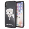 Чехол Karl Lagerfeld Iconic Glitter Karl's Head для iPhone X | XS Black (KLHCPXDLHBK)