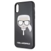 Чохол Karl Lagerfeld Iconic Glitter Karl's Head для iPhone X | XS Black (KLHCPXDLHBK)