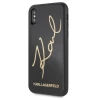 Чехол Karl Lagerfeld Signature Glitter для iPhone X | XS Black (KLHCPXDLKSBK)