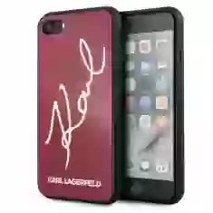 Чохол Karl Lagerfeld Signature Glitter для iPhone SE 2020/8/7 Red (KLHCI8DLKSRE)