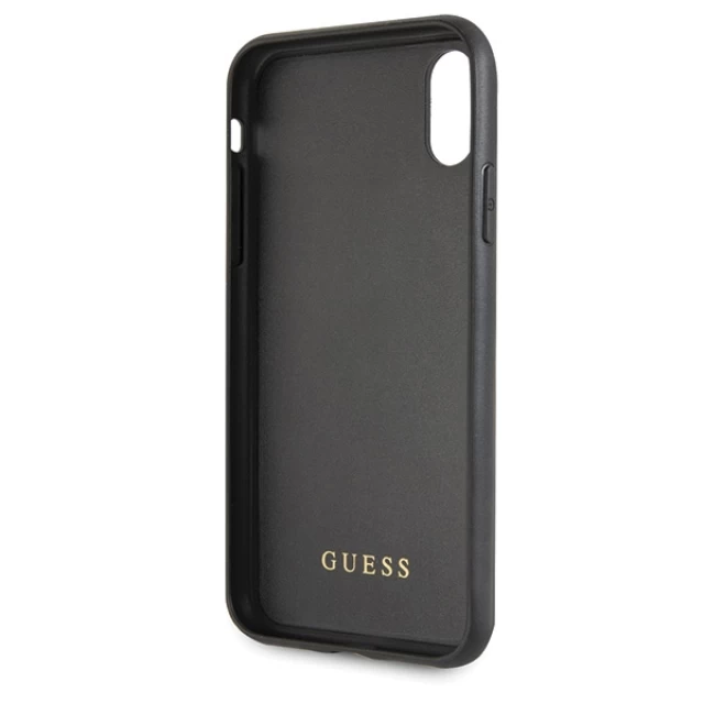 Чохол Guess Peony G Double Layer Glitter для iPhone X | XS Black (GUHCPXTGGPBK)