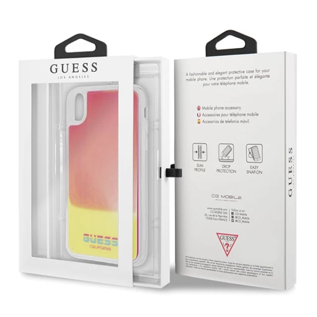 Чехол Guess California Glow In The Dark для iPhone XR Pink (GUHCI61GLCPI)