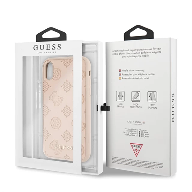 Чохол Guess Peony Collection для iPhone XR Latte (GUHCI61PELLP)