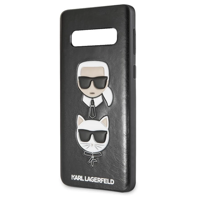 Чехол Karl Lagerfeld Karl & Choupette для Samsung Galaxy S10 G973 Black (KLHCS10KICKCSBK)