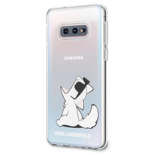 Чехол Karl Lagerfeld Fun Choupette для Samsung Galaxy S10e G970 Transparent (KLHCS10LCFNRC)